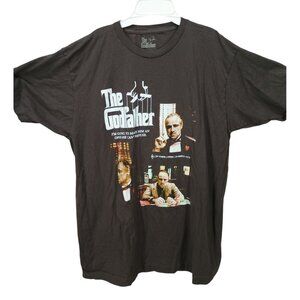 The Godfather Graphic T-Shirt‎ Black Short Sleeve 100% Cotton Mens Size L